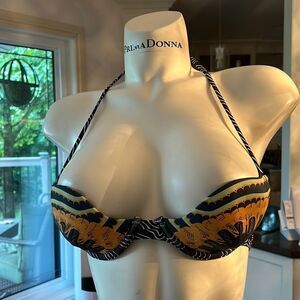 🎀 Andrea Iyamah bikini top small looks new swim wear